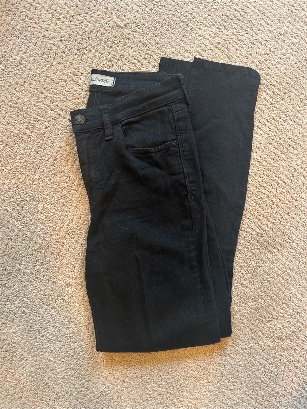Madewell Black roadtripper Skinny Jeans - High Rise